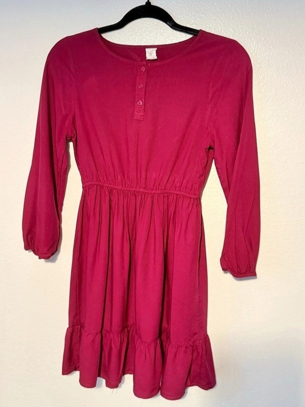 Evsie Girls Rayon Long Sleeve Dress Size Large